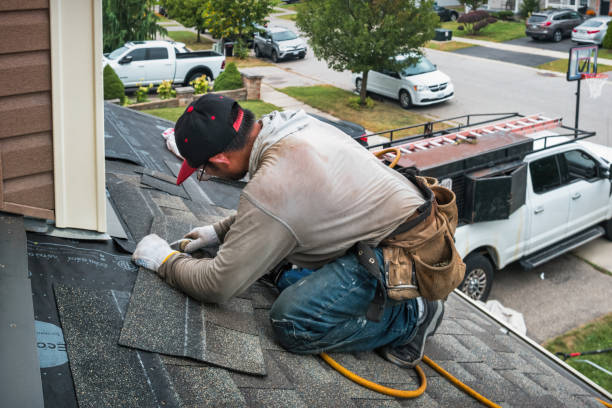 Professional Roofing technician working in Littleton, IL